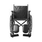 Wheelchair McKesson Dual Axle Desk Length Arm Swing-Away Elevating Legrest Black Upholstery 18 Inch Seat Width Adult 300 lbs. Weight Capacity