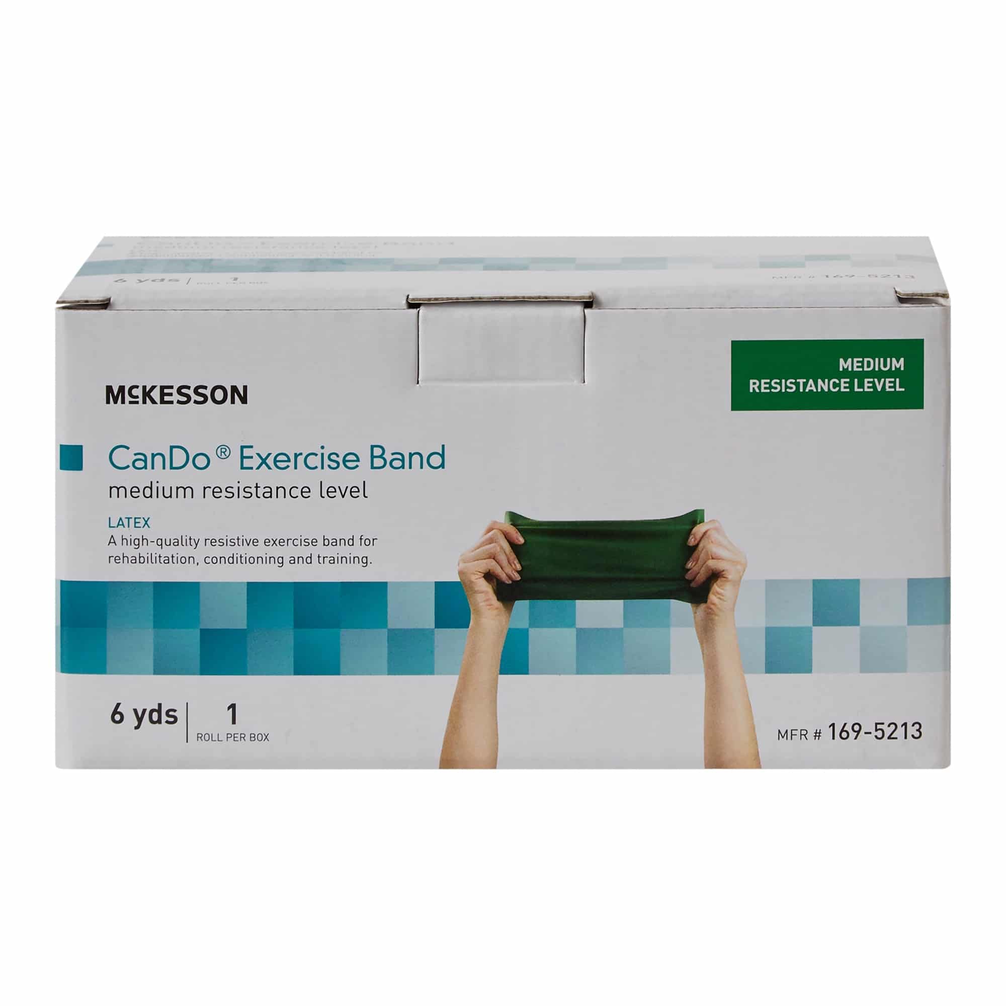 Exercise Resistance Band McKesson CanDo® Green 5 Inch X 6 Yard Medium Resistance