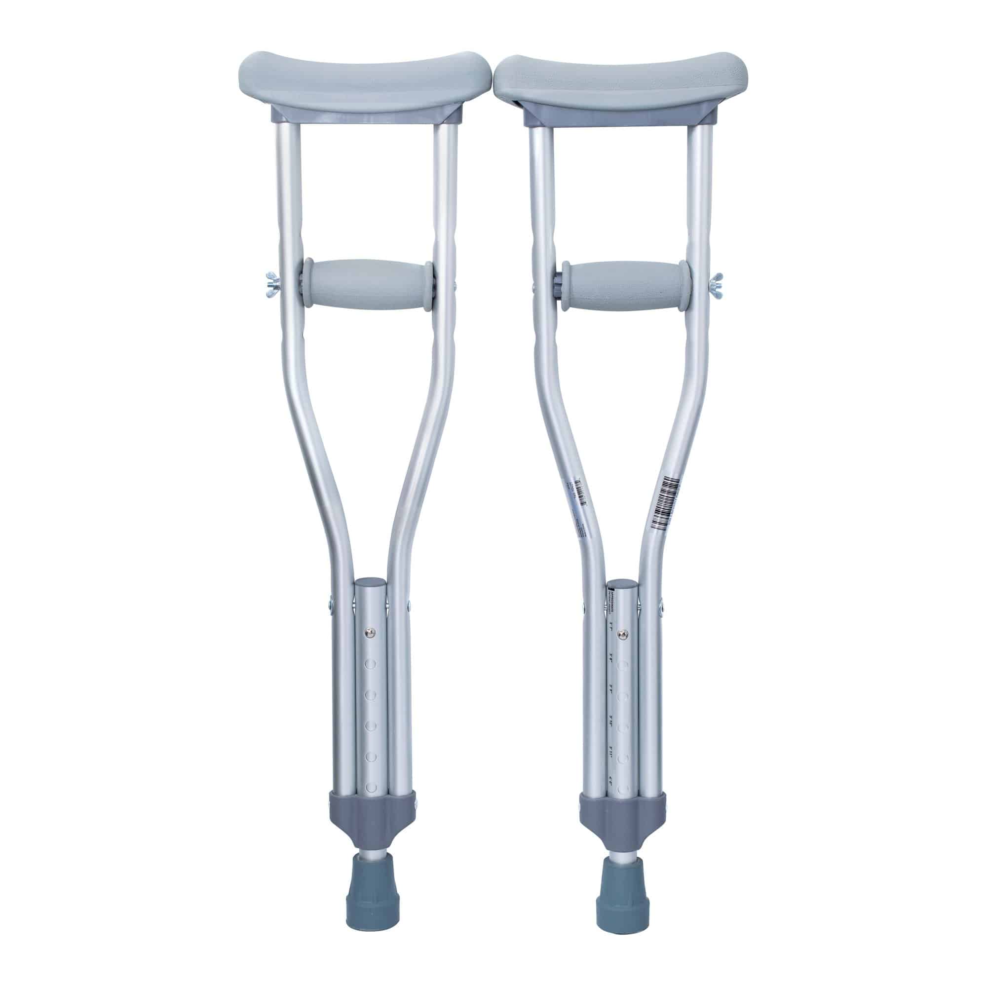 Underarm Crutches McKesson Pediatric 3 Foot 7 Inch to 4 Foot User Height Aluminum Frame 175 lbs. Weight Capacity