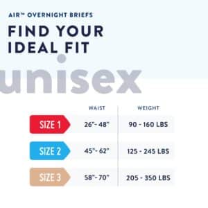 Unisex Adult Incontinence Brief Prevail Air™ Overnight Size 3 / X-Large Disposable Heavy Absorbency