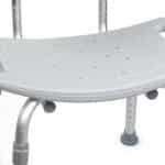 Bath Chair McKesson Without Arms Aluminum Frame Removable Backrest 19-1/4 Inch Seat Width 300 lbs. Weight Capacity