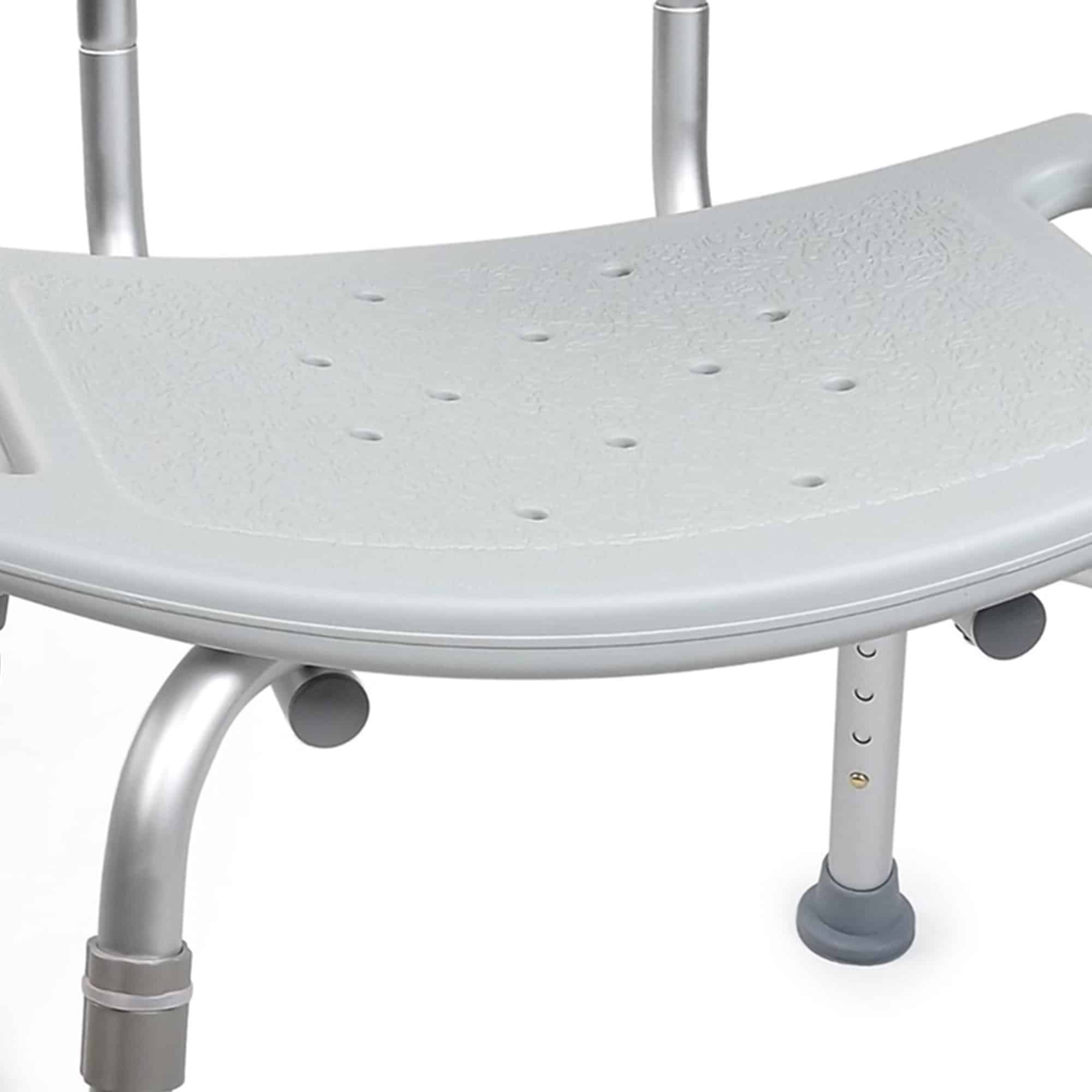Bath Chair McKesson Without Arms Aluminum Frame Removable Backrest 19-1/4 Inch Seat Width 300 lbs. Weight Capacity