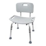 Bath Chair McKesson Without Arms Aluminum Frame Removable Backrest 19-1/4 Inch Seat Width 300 lbs. Weight Capacity