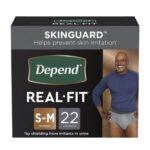 All Products - Shop Heavy Absorbency, Cloth-like Backing, Depend® Real Fit®, Form Fitting Legs, Kimberly Clark, Waistband Style, Disposable, Adult, Small / Medium Absorbent Underwear
