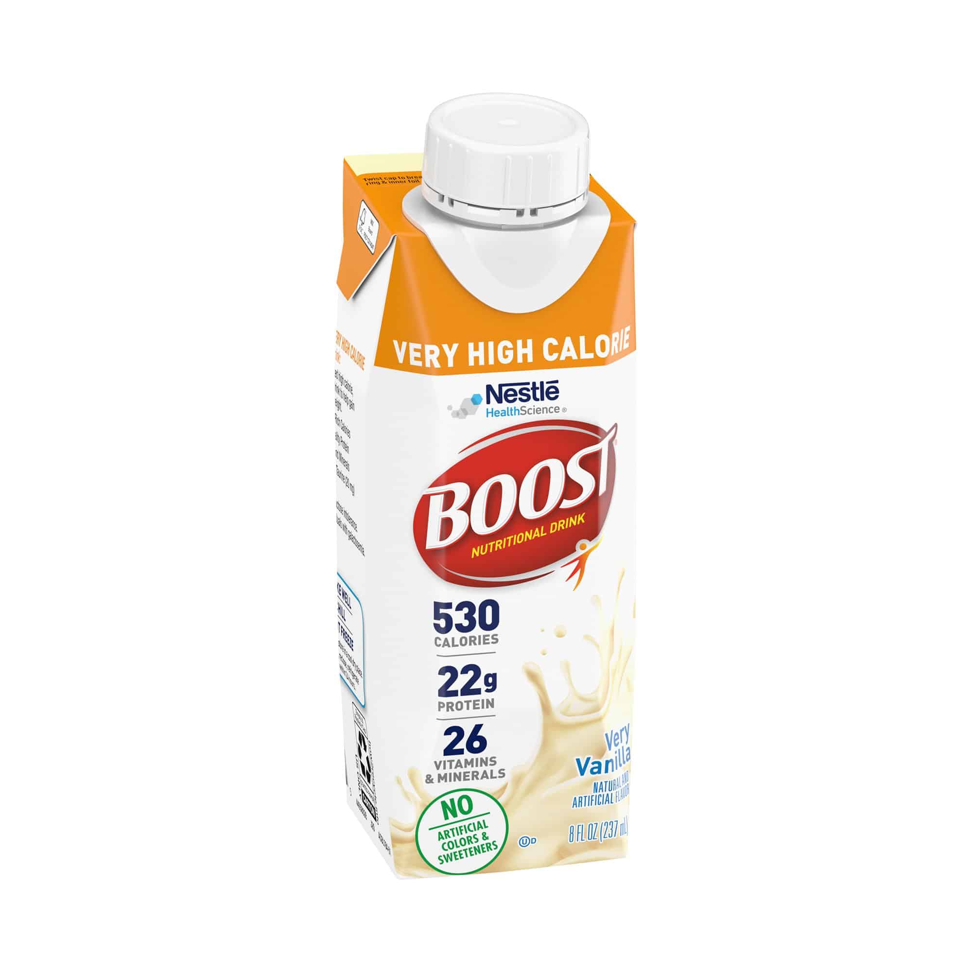 Oral Supplement Boost® Very High Calorie Very Vanilla Flavor Liquid 8 oz. Reclosable Carton