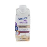 Oral Supplement Ensure® Max Protein Nutrition Shake French Vanilla Flavor Liquid 11 oz. Reclosable Carton
