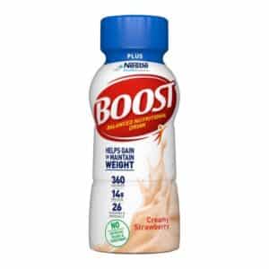 Oral Supplement Boost Plus® Creamy Strawberry Flavor Liquid 8 oz. Bottle