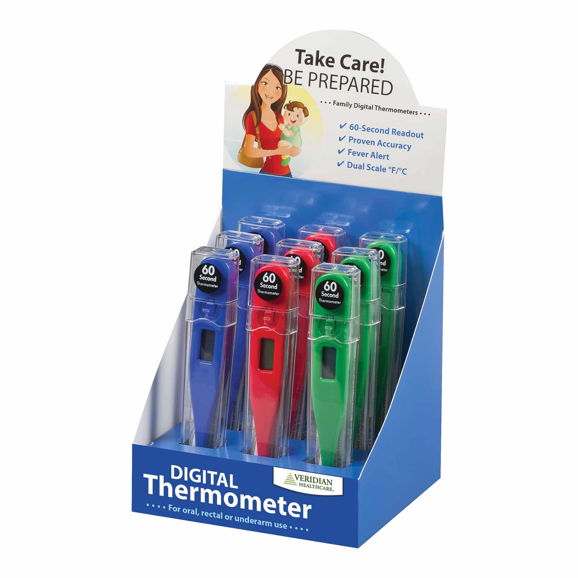 Veridian Digital Thermometer | Oral Rectal Axillary