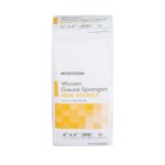 Gauze Sponge McKesson 4 X 4 Inch 12-Ply NonSterile 200 per Pack
