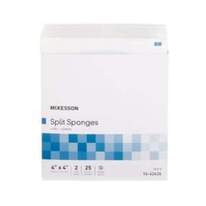 Drain Sponge McKesson 4 X 4 Inch 6-Ply Sterile 2 per Pack