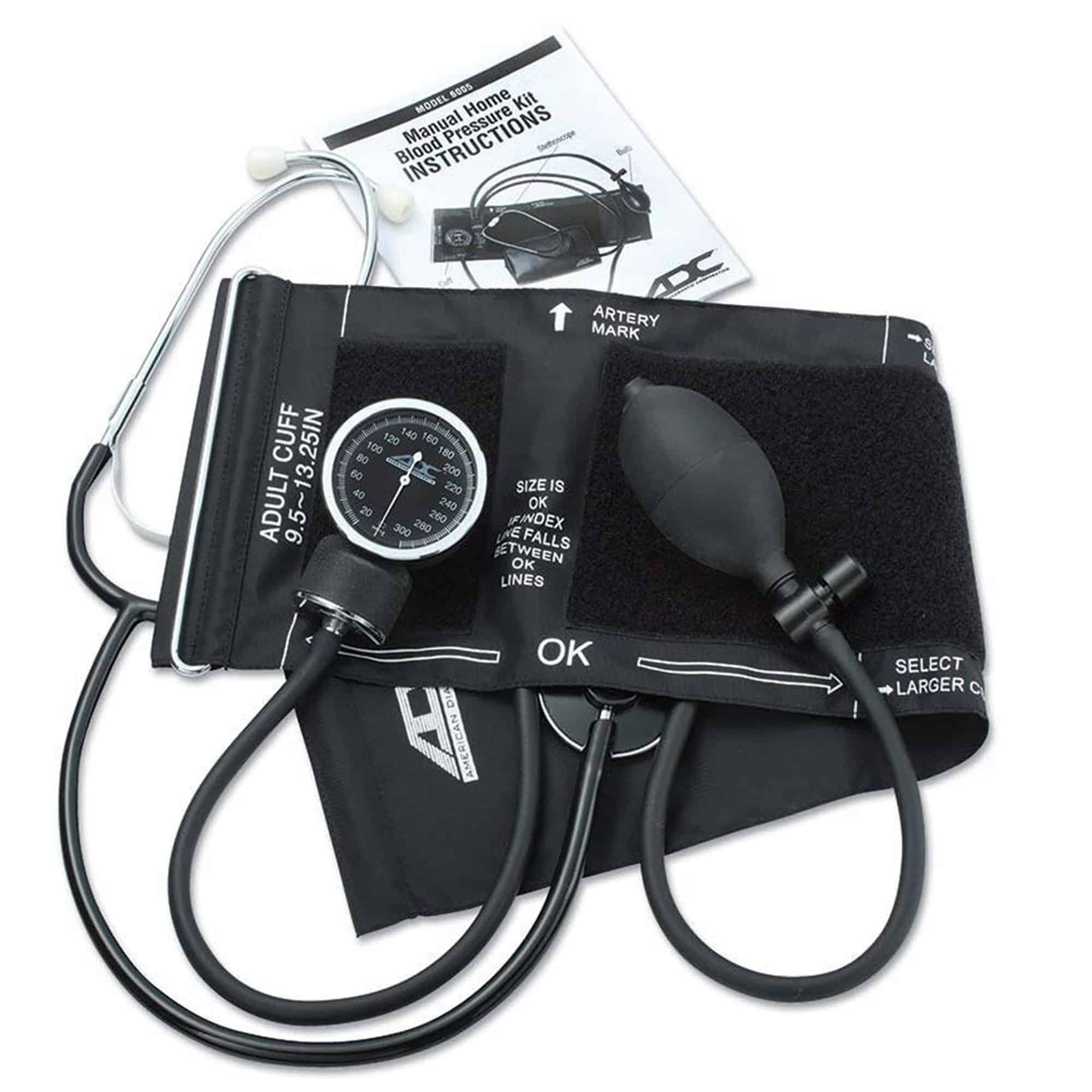 Reusable Aneroid / Stethoscope Set Advantage™ 24 to 33.6 cm Adult Cuff Single Head General Exam Stethoscope Pocket Aneroid