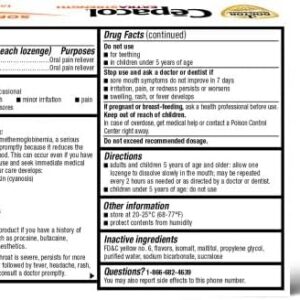 Cepacol Maximum Strength Throat information