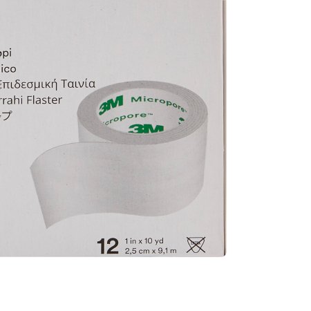 Medical Tape 3M™ Micropore™ White 1 Inch X 10 Yard Paper NonSterile