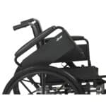Lightweight Wheelchair drive™ Cruiser III Dual Axle Full Length Arm Elevating Legrest Black Upholstery 20 Inch Seat Width Adult 350 lbs. Weight Capacity