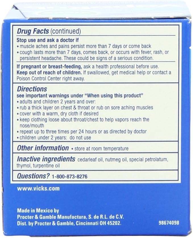 Vicks VapoRub information