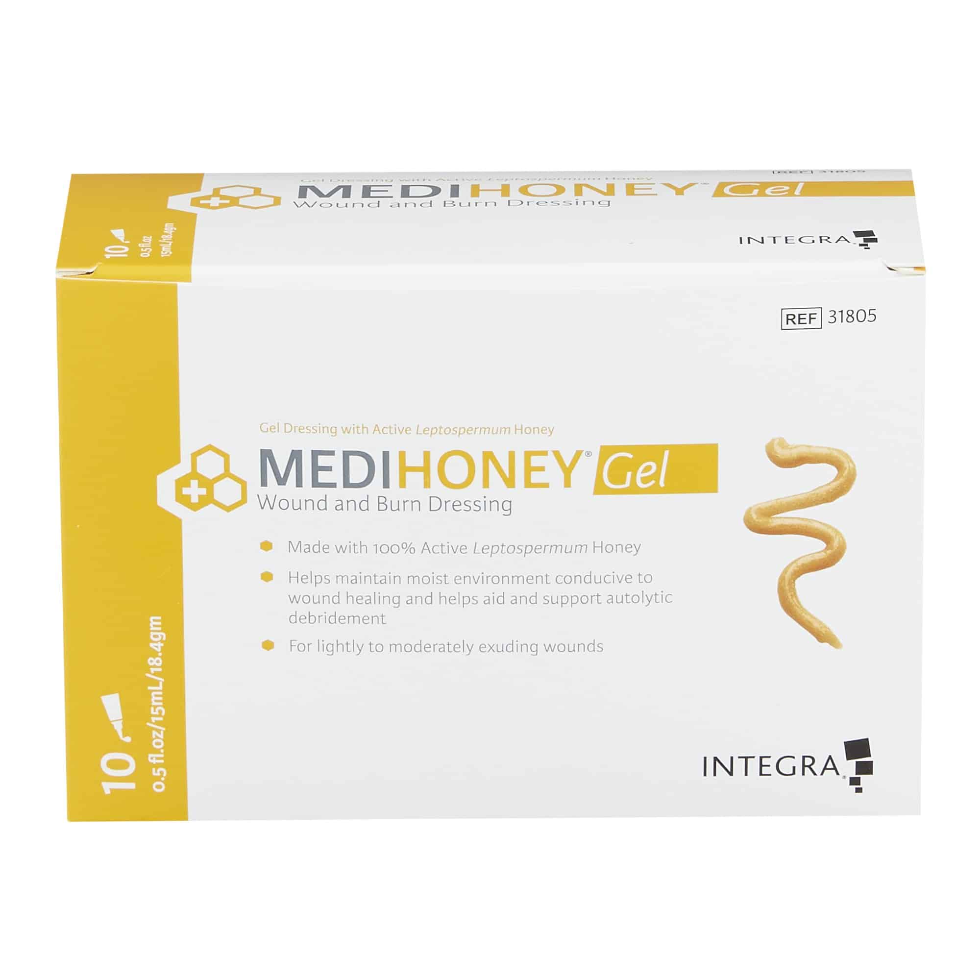 Honey Wound and Burn Dressing MEDIHONEY® 0.5 oz. Gel Sterile