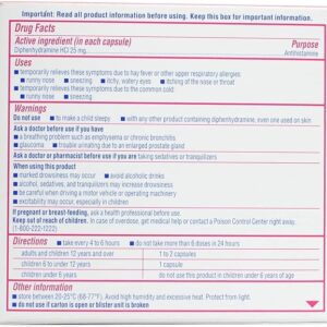 Benadryl Allergy Relief ® 25 mg Gelcap 24 per Bx
