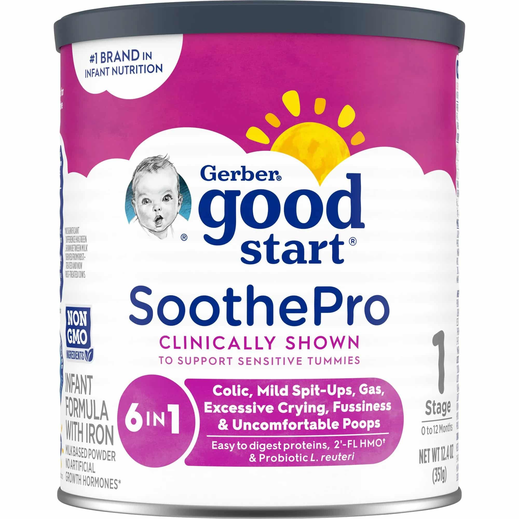 Infant Formula Gerber® Good Start® SoothePro Unflavored 12.4 oz. Can Powder Fussiness / Gas / Crying
