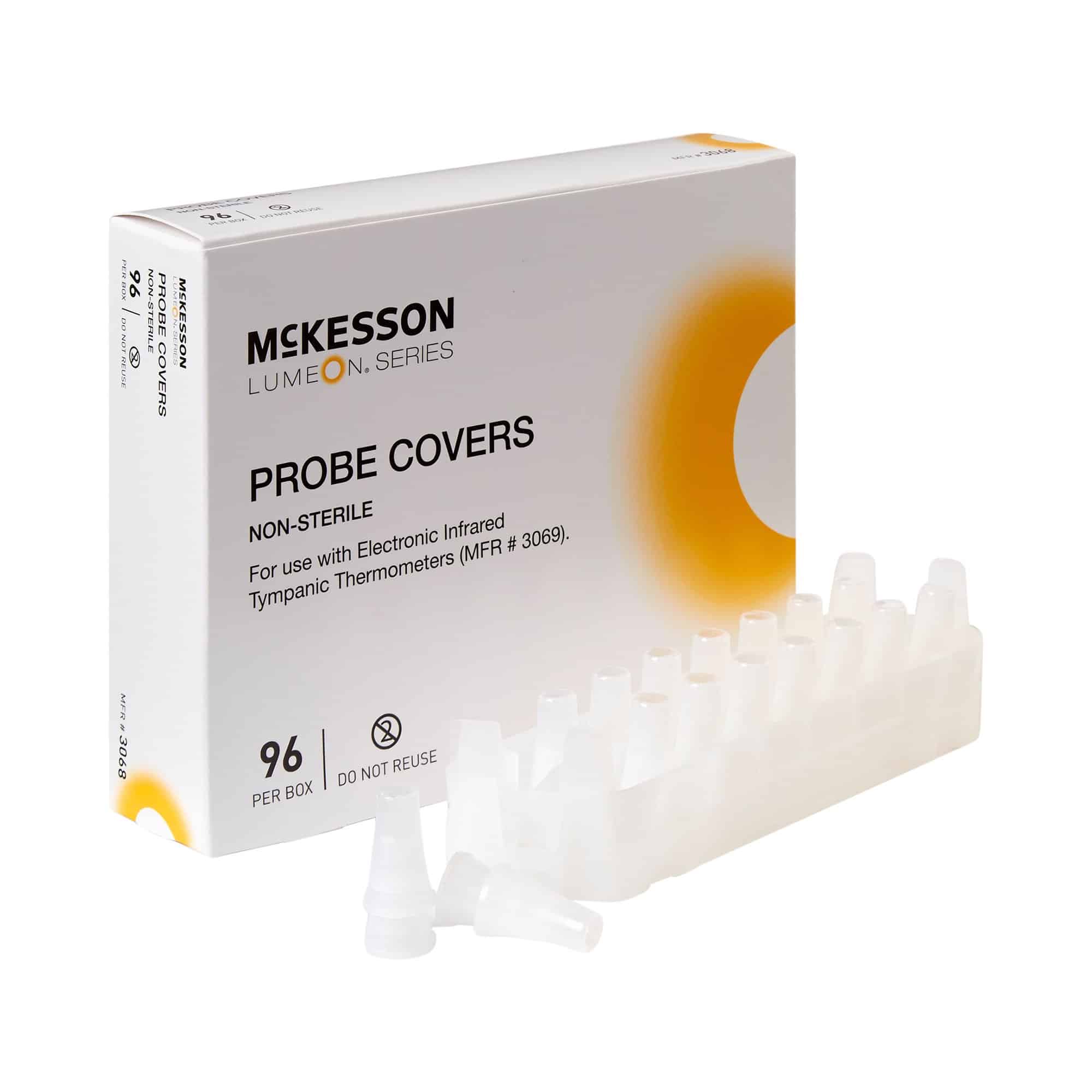 Tympanic Thermometer Probe Cover McKesson LUMEON™ For use with Tympanic Thermometers 96 per Box