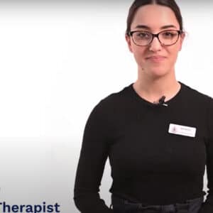 Image from a "how-to" video on using a manual wheelchair.