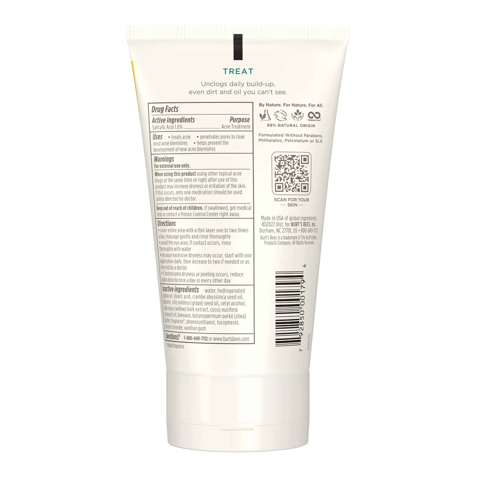 Acne Treatment Burt's Bees® Natural Acne Solutions 4 oz. Scrub