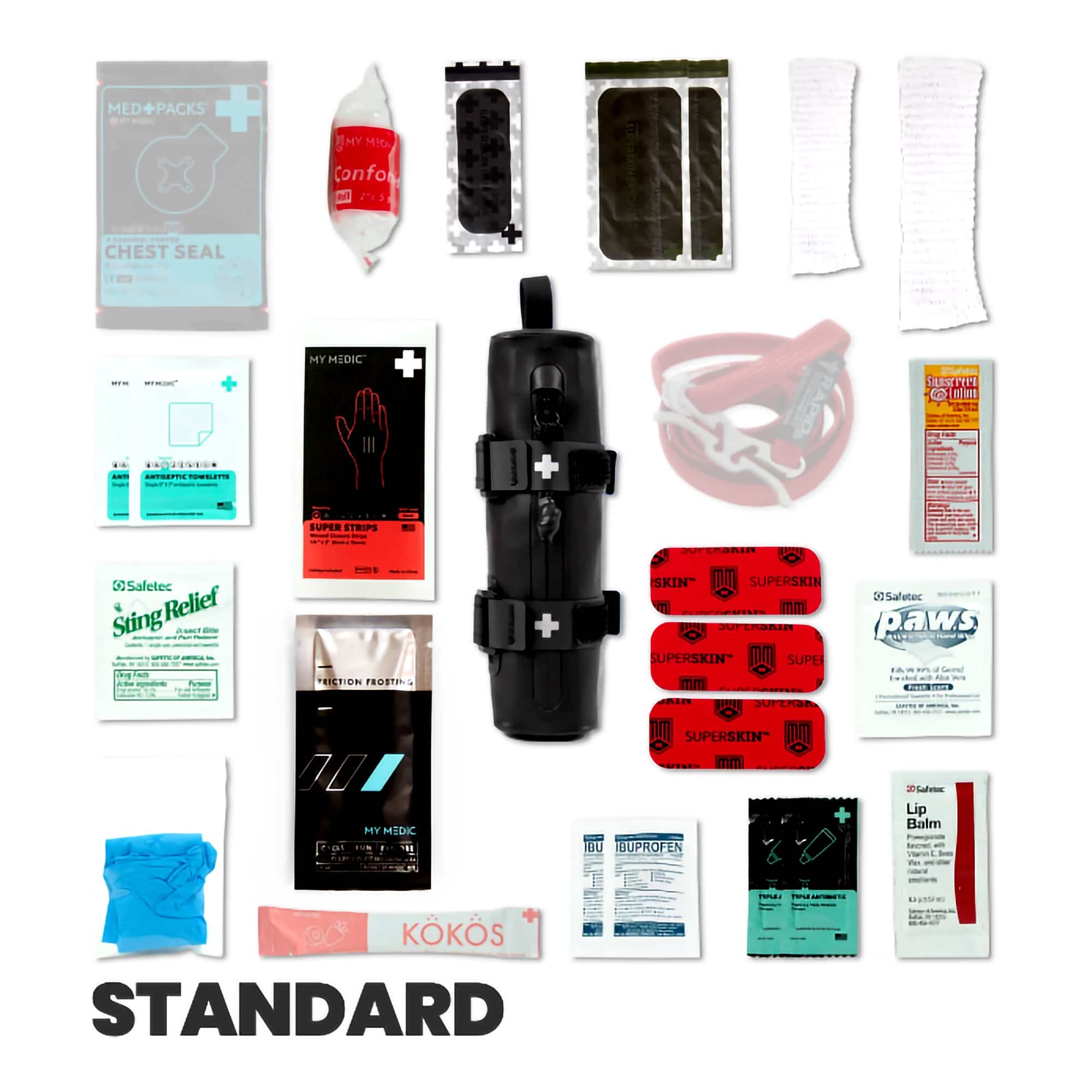 First Aid Kit My Medic™ Cycle Medic Standard Black Soft Bag