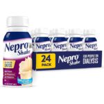 Nepro Nutrition Shake for People on Dialysis, With 19 Grams of Protein, 420 Calories, Homemade Vanilla, 8 fl oz, Pack of 24