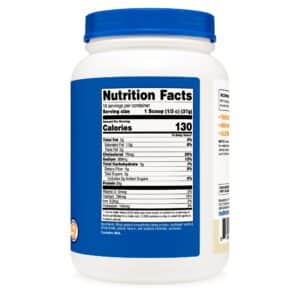 Oral Supplement Nutricost Whey Protein Concentrate Vanilla Flavor Powder 1.5 lb. Canister