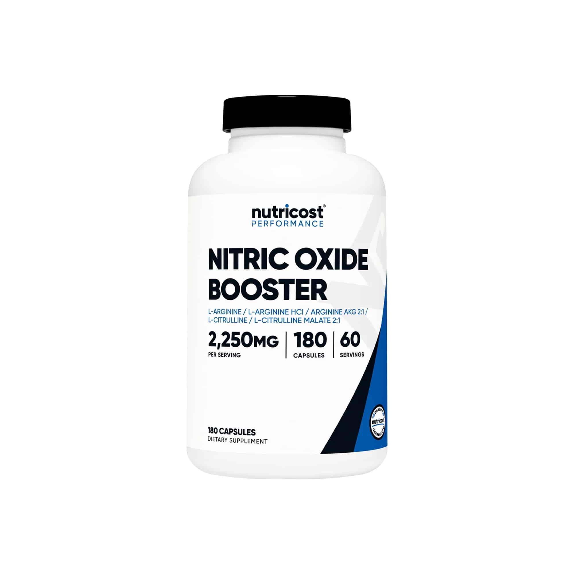 Dietary Supplement nutricost® Nitric Oxide 750 mg Strength Capsule 180 Per Bottle